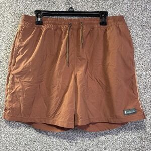 Cotopaxi Swim Trunks Mens Large Brown Quick Dry Shorts Mesh Lined Elastic Waist